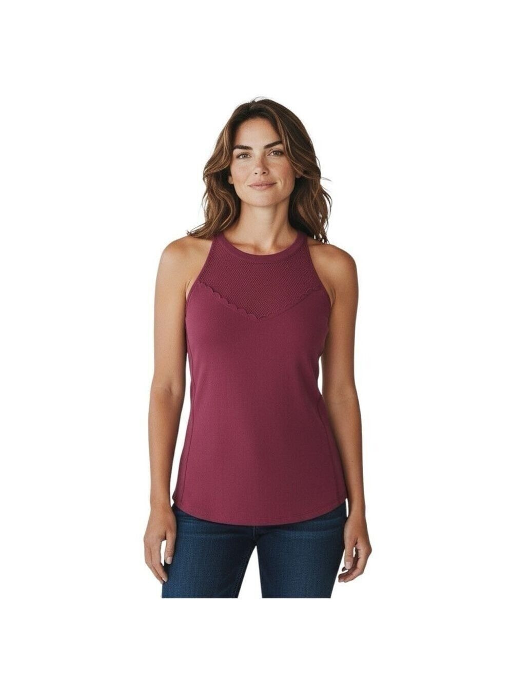 White House Black Market Women’s Size XS Pink Fuchsia Sleeveless Blouse